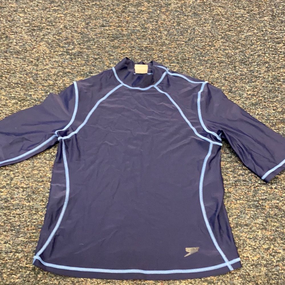 Speedo Blue Turtleneck Workout Top sz. L